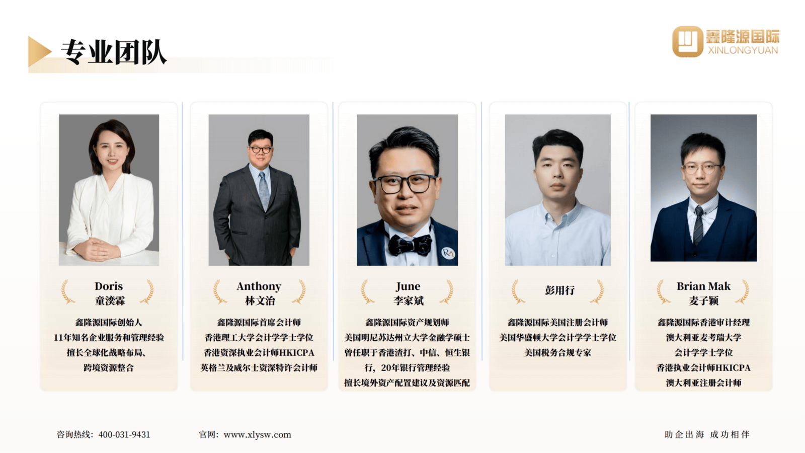 團(tuán)隊(duì)介紹1_鑫隆源國際